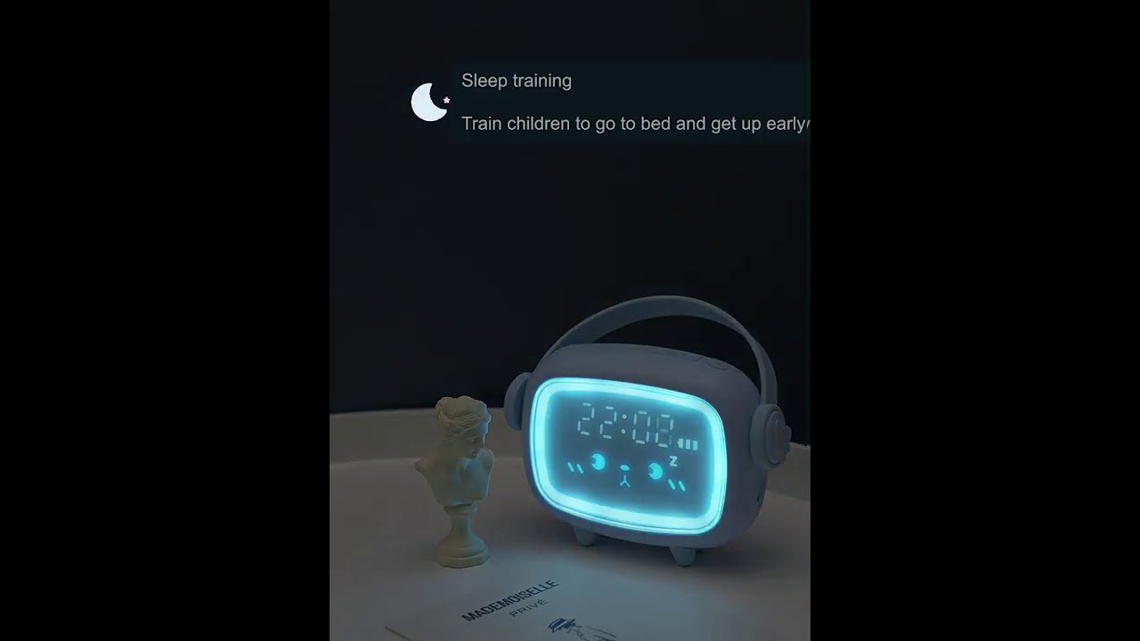 Children Clock Light Voice Controlling Practical Cute Adorable Led Clock