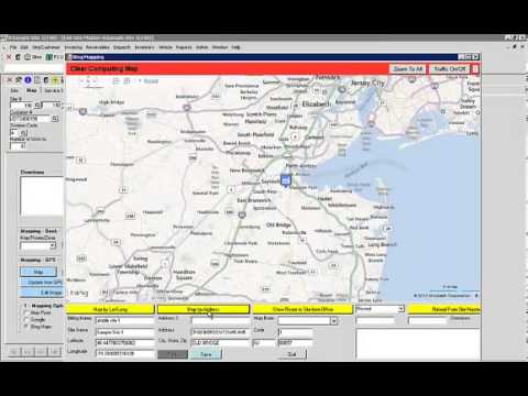 Service Management Software Using Bing Maps to Map a Site