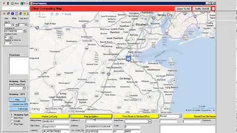 Service Management Software Using Bing Maps to Map a Site