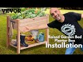 Vevor Wooden Raised Garden Bed Planter Box Installation