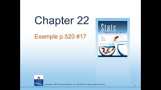 AP-Stats: Ch 22 Example - p520 #17