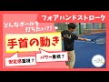 【“見て”上達するテニス】フォアハンドストローク/安定感重視?パワー重視?“手首の動き”