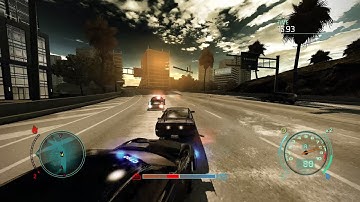 NFS Undercover - Escaping High Threat Level Cops with Starter Car (Challenge)