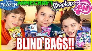 BLIND BAG EPISODE 9! | DISNEY FROZEN ANNA & ELSA SHOPKINS MY LITTLE PONY MINECRAFT  |  KITTIESMAMA