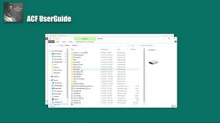 ACF Guide FirsttimeRun: download, unzip, build and run