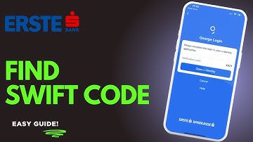 How to Find SWIFT Code for Erste Bank Online Banking - Austria