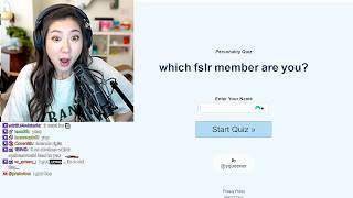 Fuslie takes the FSLR test...