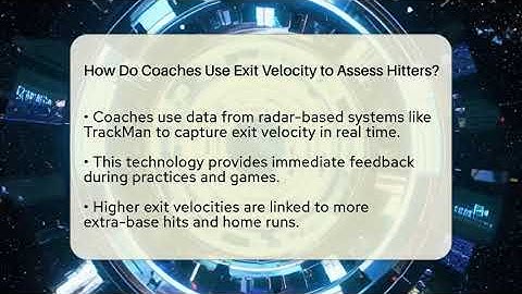 How Do Coaches Use Exit Velocity to Assess Hitters? | Baseball Equipment Hub News