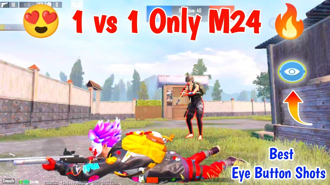 😍 1 vs 1 Only M24 🔥 | M24 Best Eye Shots | TDM Bgmi Gameplay - YouTube