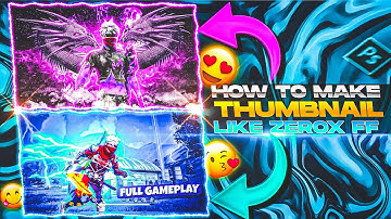 How To Make Thumbnail Like Xerox FF | Zerox FF and Lexis FF jaise thumbnail kaise banaye ps touch