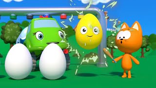 Colour Eggs Become Alive  Kote Kitty Games for babies