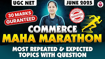 UGC NET Commerce 2025 Marathon | Most Repeated & Expected Topics with Questions by Ayushi Mam