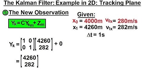 Special Topics - The Kalman Filter (31 of 55) 5. The New Observation - Tracking Airplane