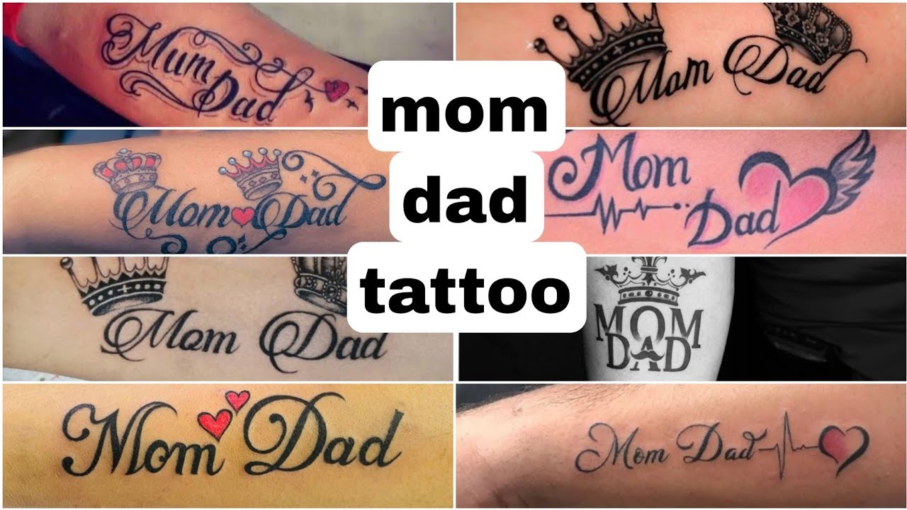 Mom dad tattoo design call and book appointment 9892101386 #mom #dad #tattoo  #tattoodesign #mkmani_tattoo | Instagram