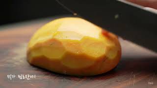 Try Not To Be Unsatisfying Asmr Mango Slicing & Crushing Oddly Satisfying?
