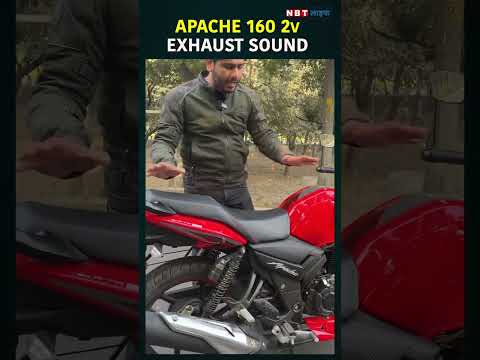 Apache 120 2v Exhaust Sound Review #apache1602v #shorts #bikeshorts #apachebike #apache160rtr