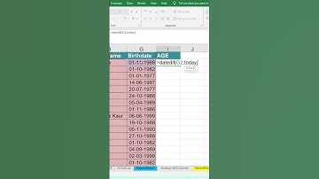 How To Calculate Age In Excel ?  #excel #exceltips #exceltricks