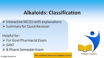Alkaloids Classification