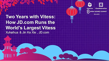 Two Years with Vitess: How JD.com Runs the World