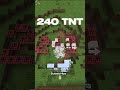 240 TNT EXPLOSION ON MINECRAFT #minecraft #tnt