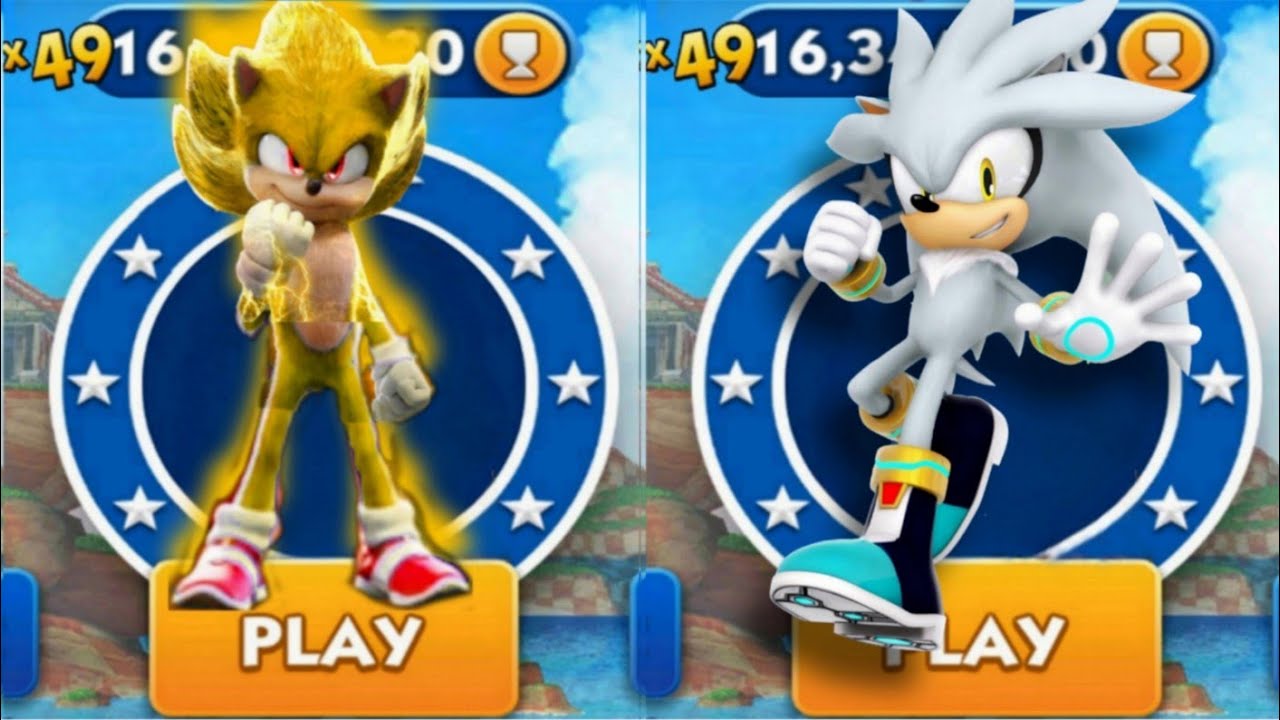 Sonic Dash - Silver Sonic VS Movie Super Sonic _ Movie Sonic vs All ...