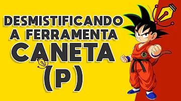 Como usar a caneta de curvatura?