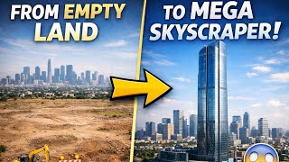 Mega Skyscraper Construction Timelapse 🏗️ | From Empty Land to Modern Tower#luxuryhome 