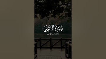 سورة الأعلى بترتيل عراقي رائع تلاوة لا تُملّ للقارئ فيصل الهاجري