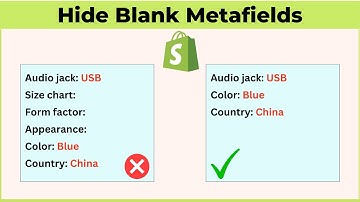 Hide Metafields When They are Blank | From Anywhere