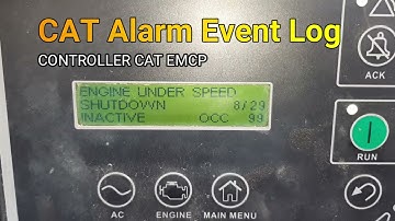 CAT  EMCP Event Log | Generator Alarms Logs | Generator Event Logs | CAT Dg Alarm List #EMCP #Cat