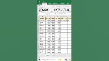 Excel Trick: Calculate Discount, VAT & Total Automatically 💡 | Excel Formula Tutorial #excel_shorts