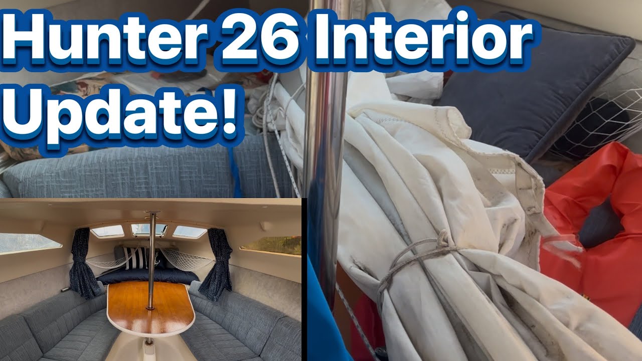 Hunter H26 Sailboat Interior Update - YouTube