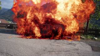 Car Explosion - Motion Tracking Test - After Effects