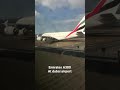 Largest passenger airplane in the world - Emirates A380 @ Dubai international airport