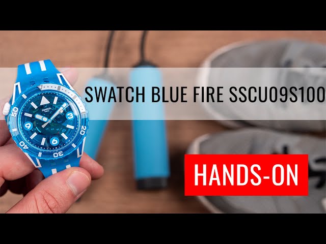 HANDS-ON: Swatch Blue Fire SSCU09S100 - YouTube