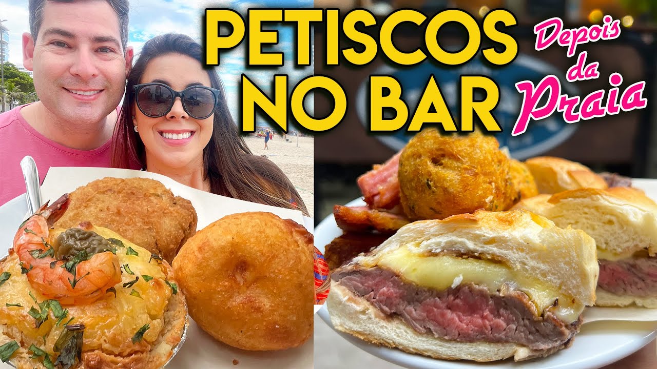 Comida de boteco na praia