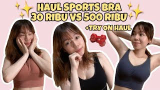 SHOPEE HAUL SPORT BRA PALING MURAH VS MAHAL INDONESIA