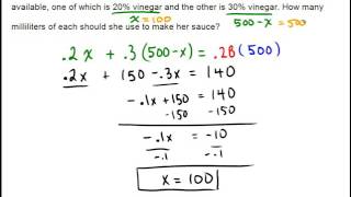 Percent mixture problems in several contexts