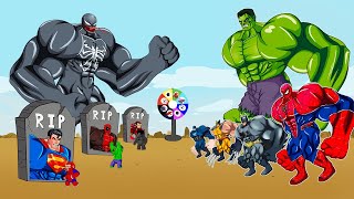 Rescue SUPERHERO All Family HULK & Family SPIDERMAN, VENOM: Back from the Dead SECRET - FUNNY