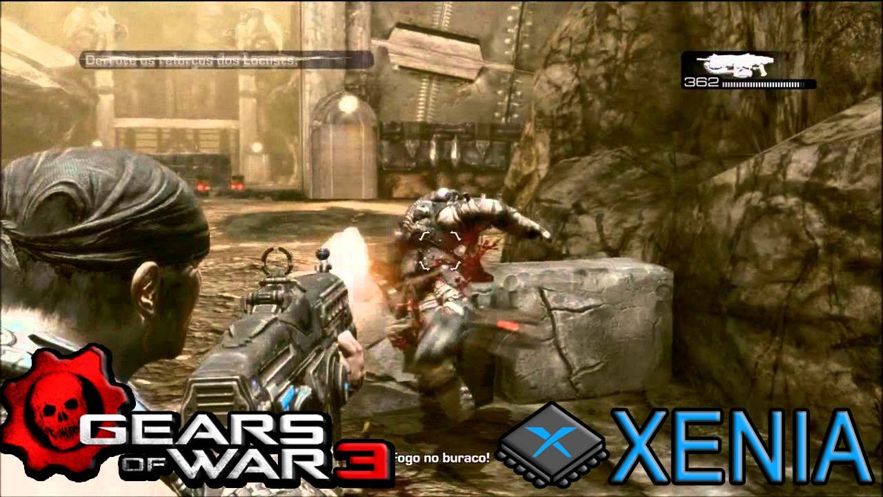 XENIA CUSTOM 1.11g EMULADOR XBOX 360 gears of war 3 YouTube