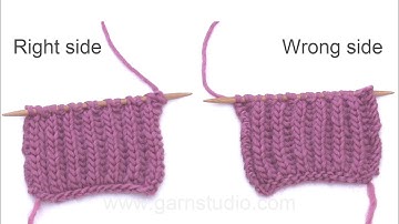How to knit English Rib