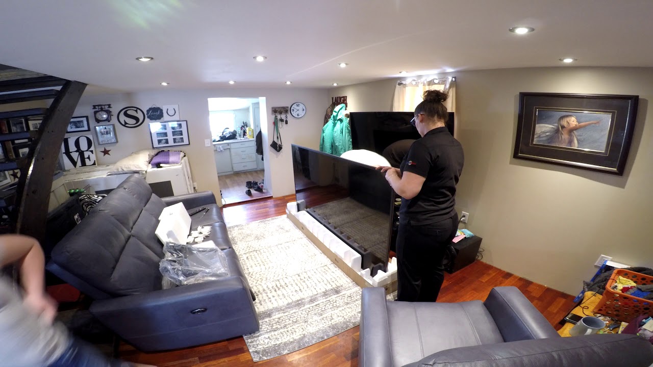 85 inch Sony TV unboxing