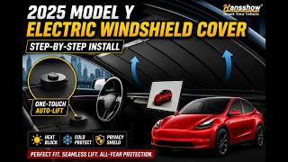 I Installed an Electric Windshield Cover on My 2025 Tesla Model Y