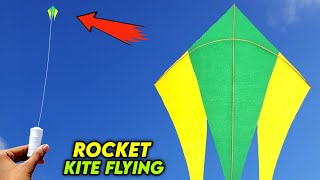 Rocket Kite Flying , How To Make Kite , Patang Kese Banate Hai , Easy Kite Flying