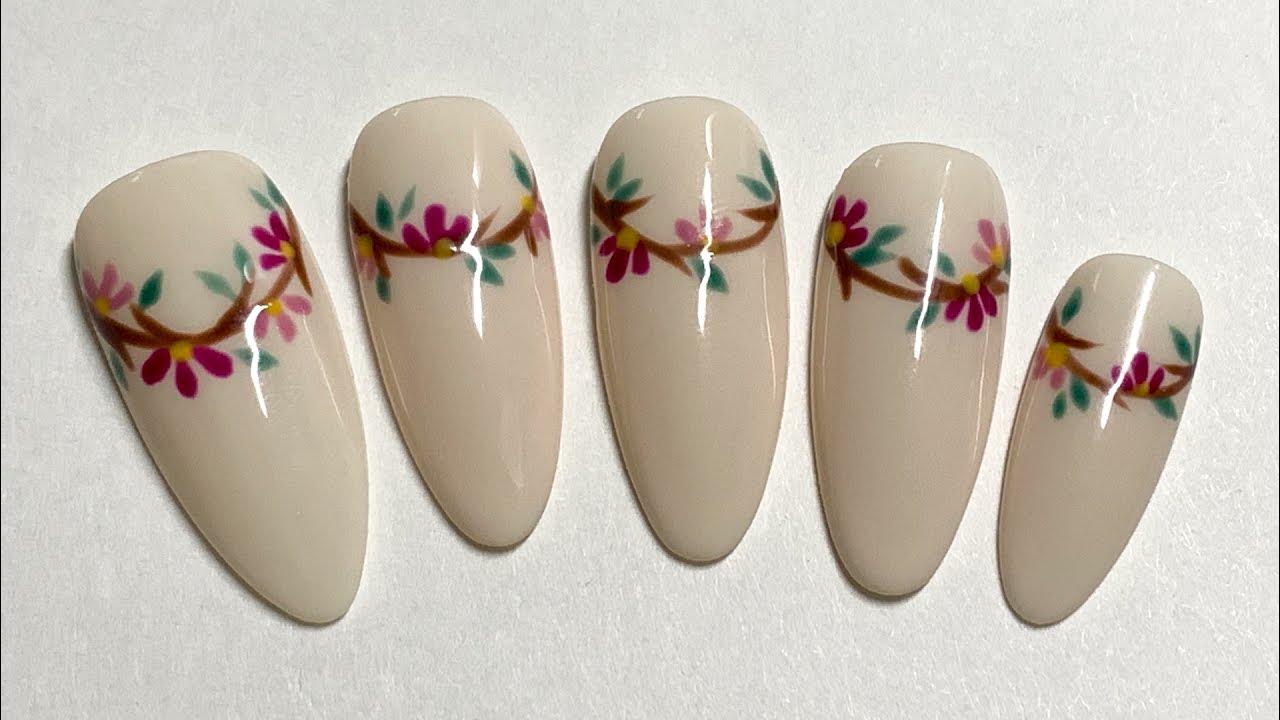 Simple Rustic Nail Art for Fall YouTube