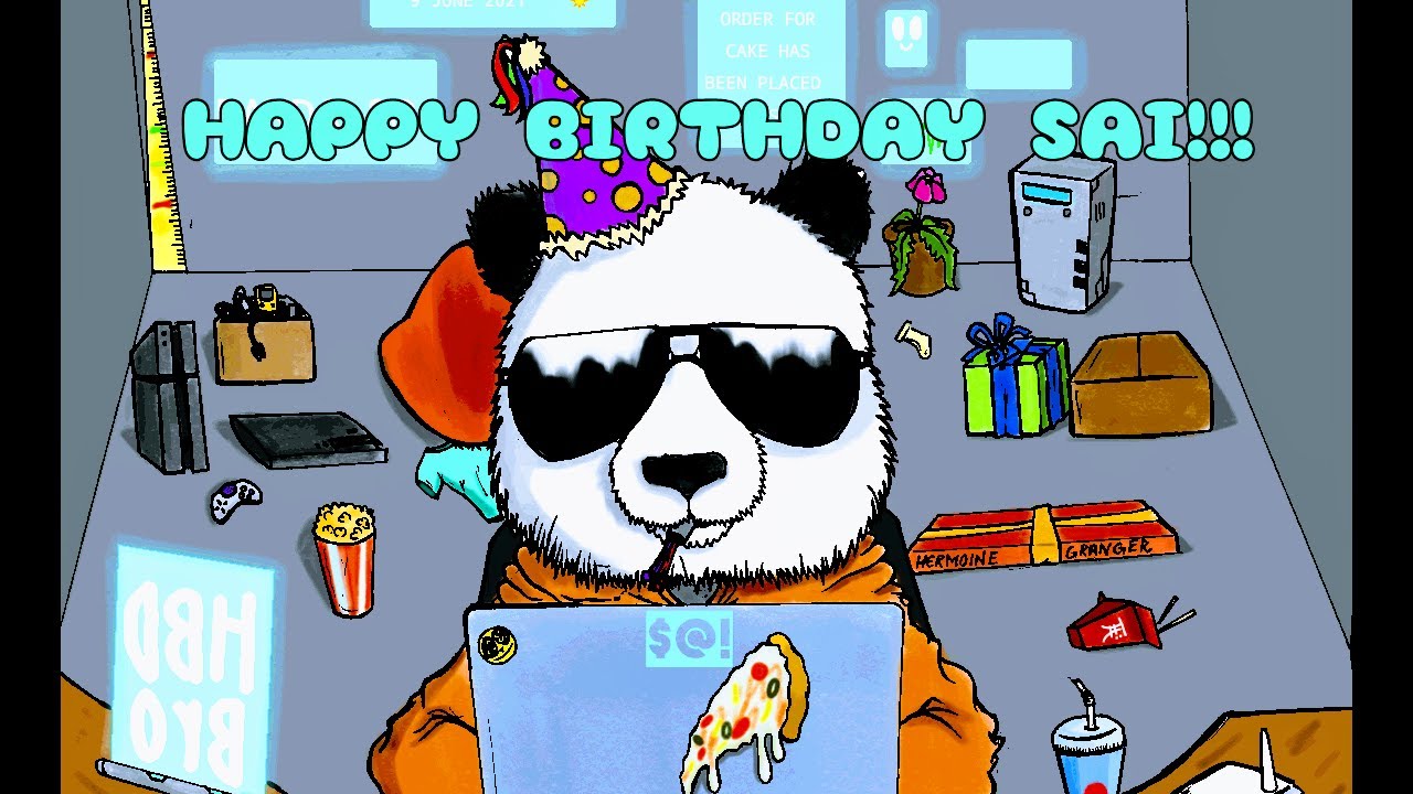 Making an Art Gift for my Best Buddy's Birthday. HAPPY BIRTHDAY PANDA.