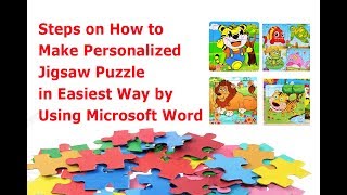 Steps on How to Make Personalized Jigsaw Puzzle in Easiest Way by Using Microsoft Word screenshot 4