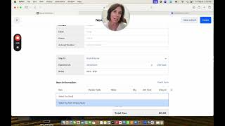 Creating a PO Purchase Order In Square