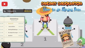 Sneaky Sasquatch Record - How to do Gladed Run Skiing [Apple Arcade]