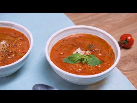 Видео рецепт Томатный суп пюре с рисом